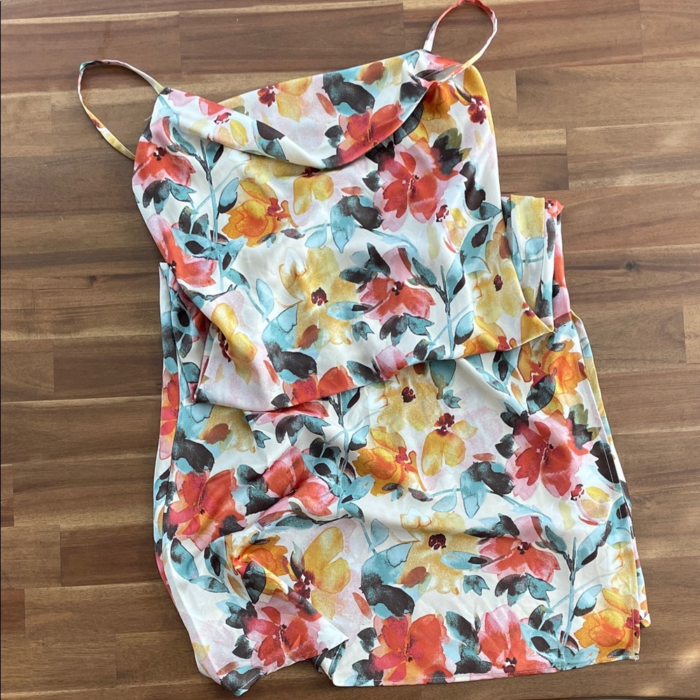 Floral Spaghetti Strap Dress
